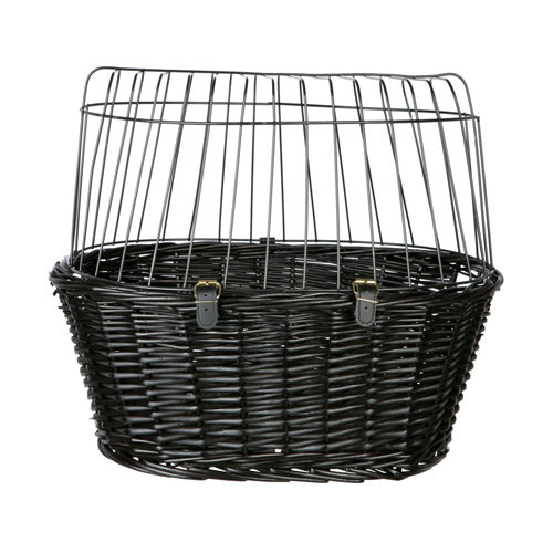 Trixie Bicycle Basket with Wire Mesh Cover - Natural