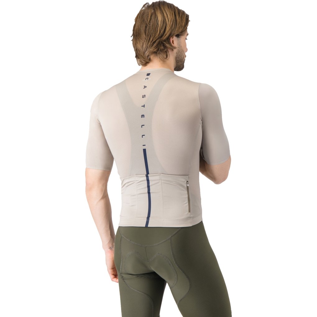 Castelli Drittone Logo Jersey Men - clay/belgian blue 294