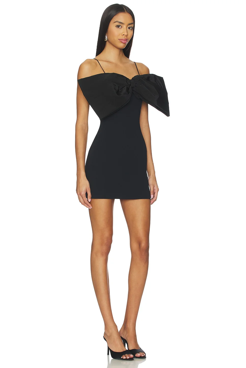 Oversized Bow Mini Dress