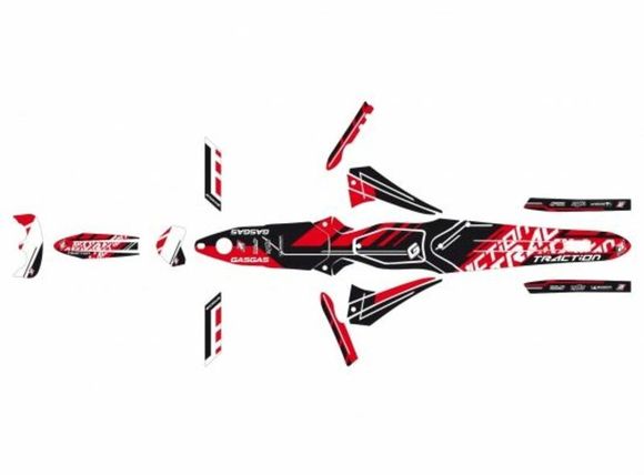 Kit déco Blackbird Traction Gas Gas TXT PRO 125/200/250Ref : BC00372A / 1053899
