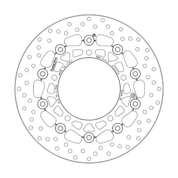 Brembo round floating brake discRef: 78B40829