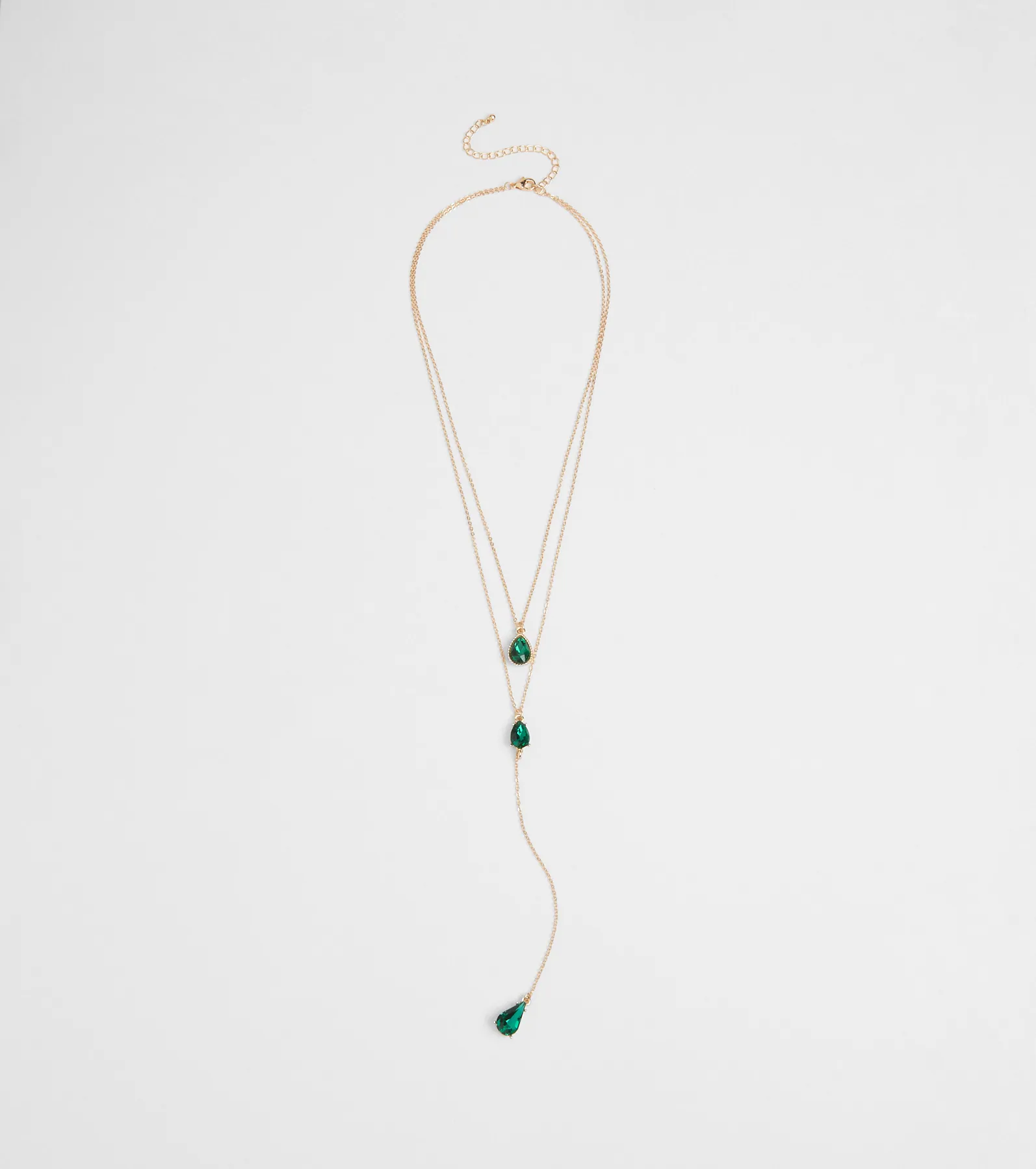 Divine By Nature Colored Rhinestone Lariat Necklace