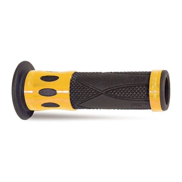 Progrip 728 Handlebar Grips Black/Gold Alu 22/25 Universal - Black / GreyRef: PRG0340 / 728NG