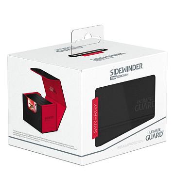 Ultimate Guard Sidewinder 100+ Xenoskin SYNERGY Deck Box - Black/Red
