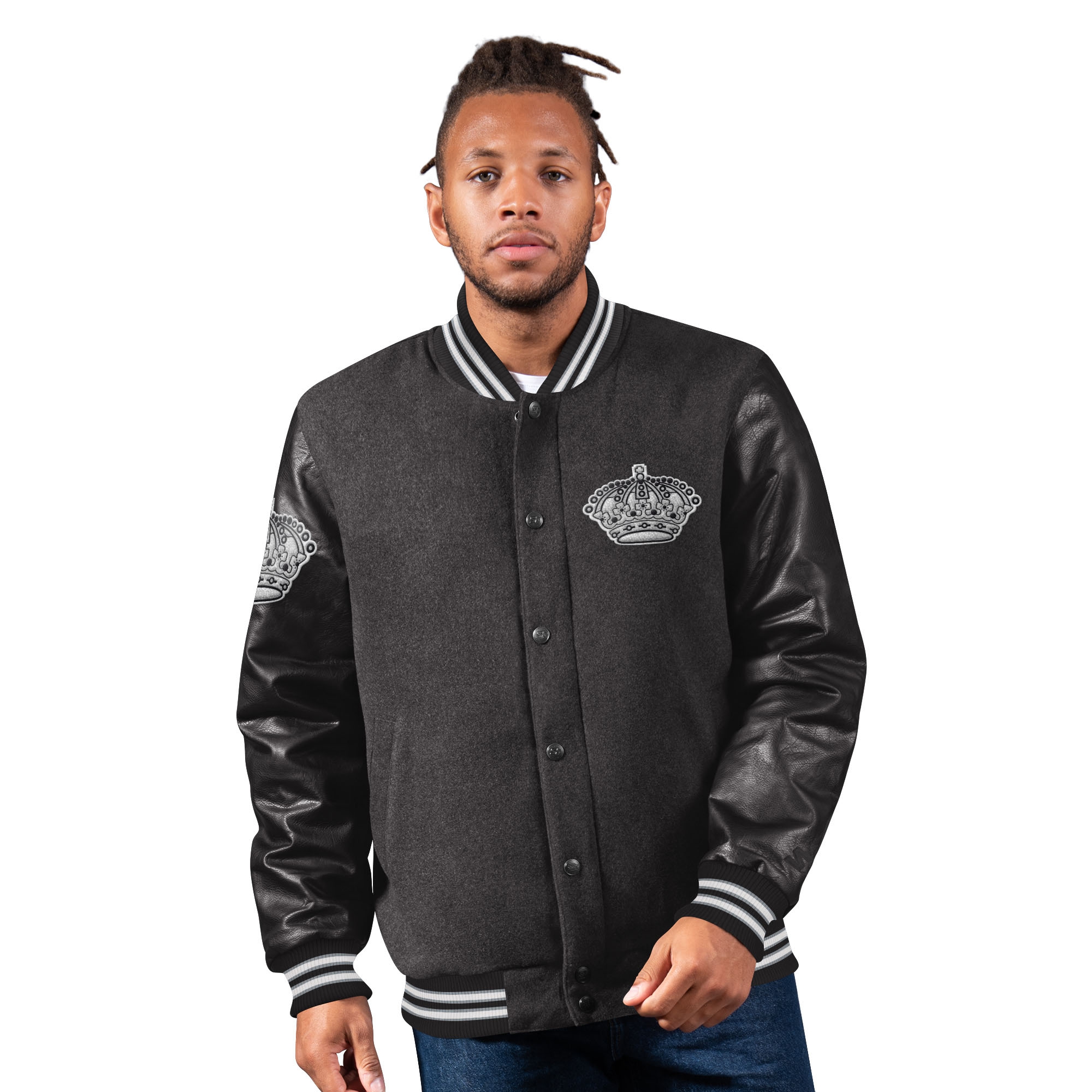 Los Angeles Kings First Rounder Starter NHL Varsity Wool Jacket