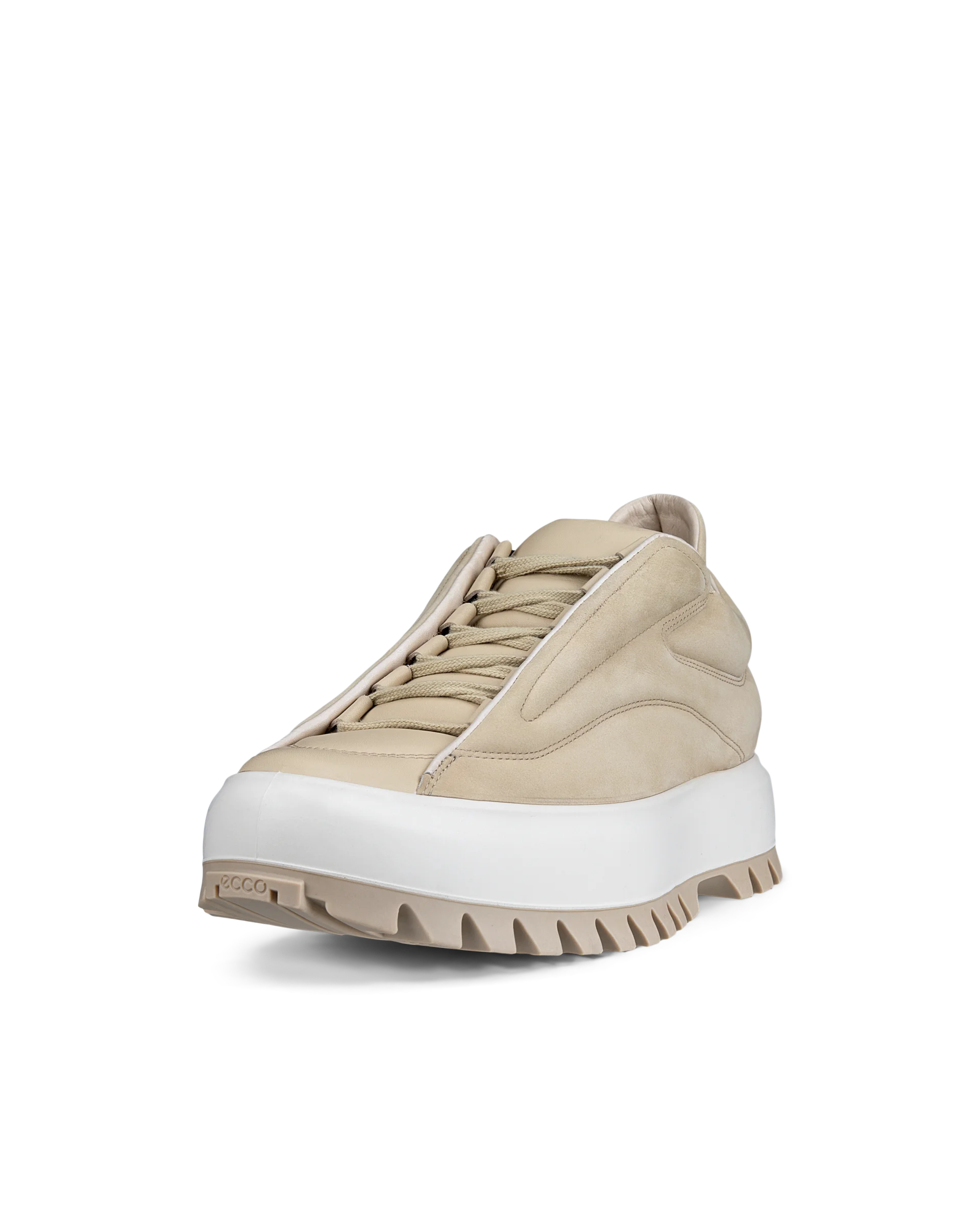 ECCO STREET ACE RAL7000 M Herren Sneaker aus Nubukleder Beige