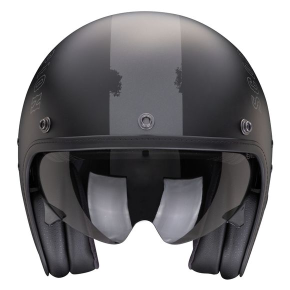 Casque jet Scorpion Exo BELFAST EVO - SPADE - Noir / GrisRef : SC1025