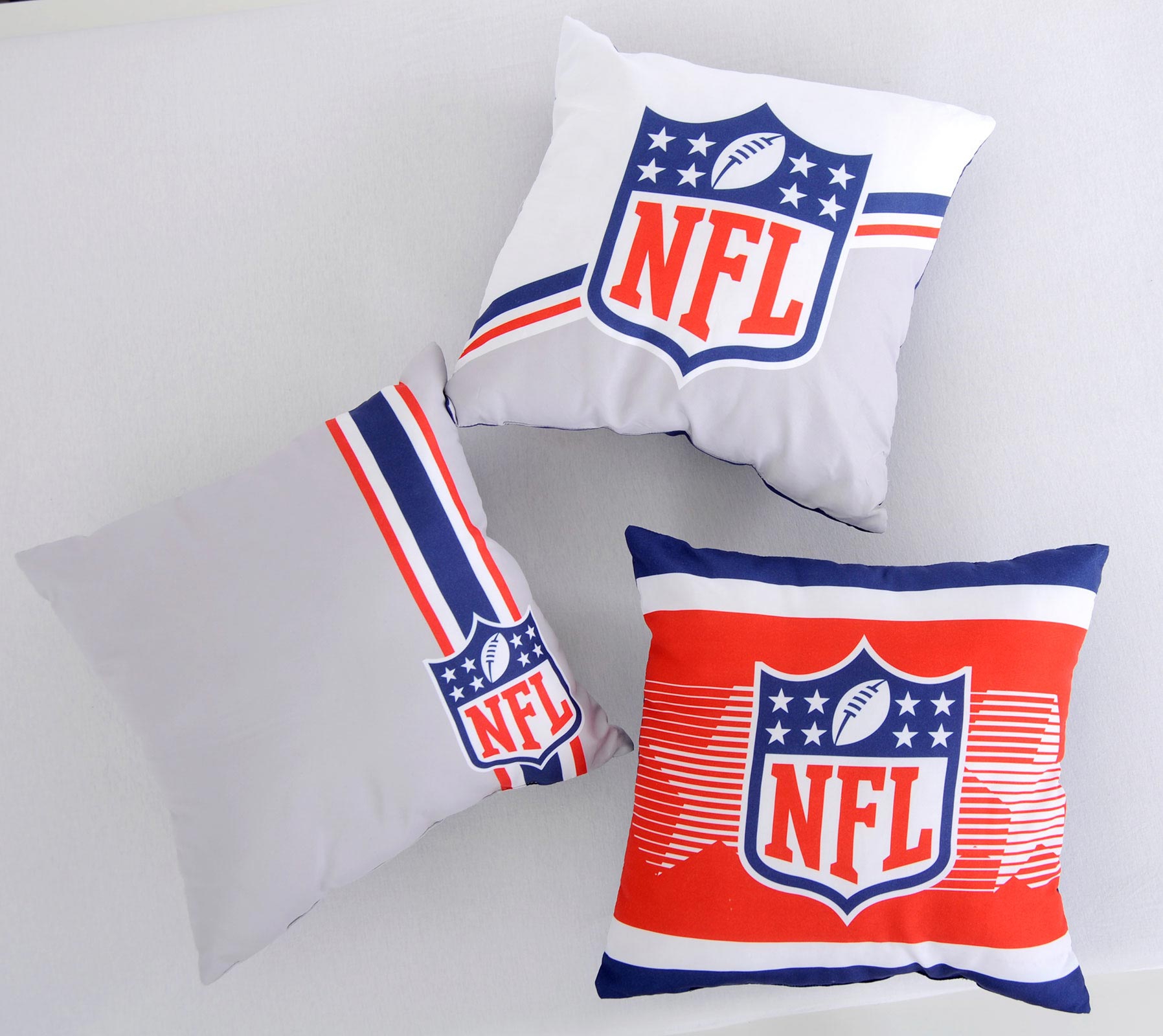 NFL Shield Throw Pillow Set (3 pcs.)