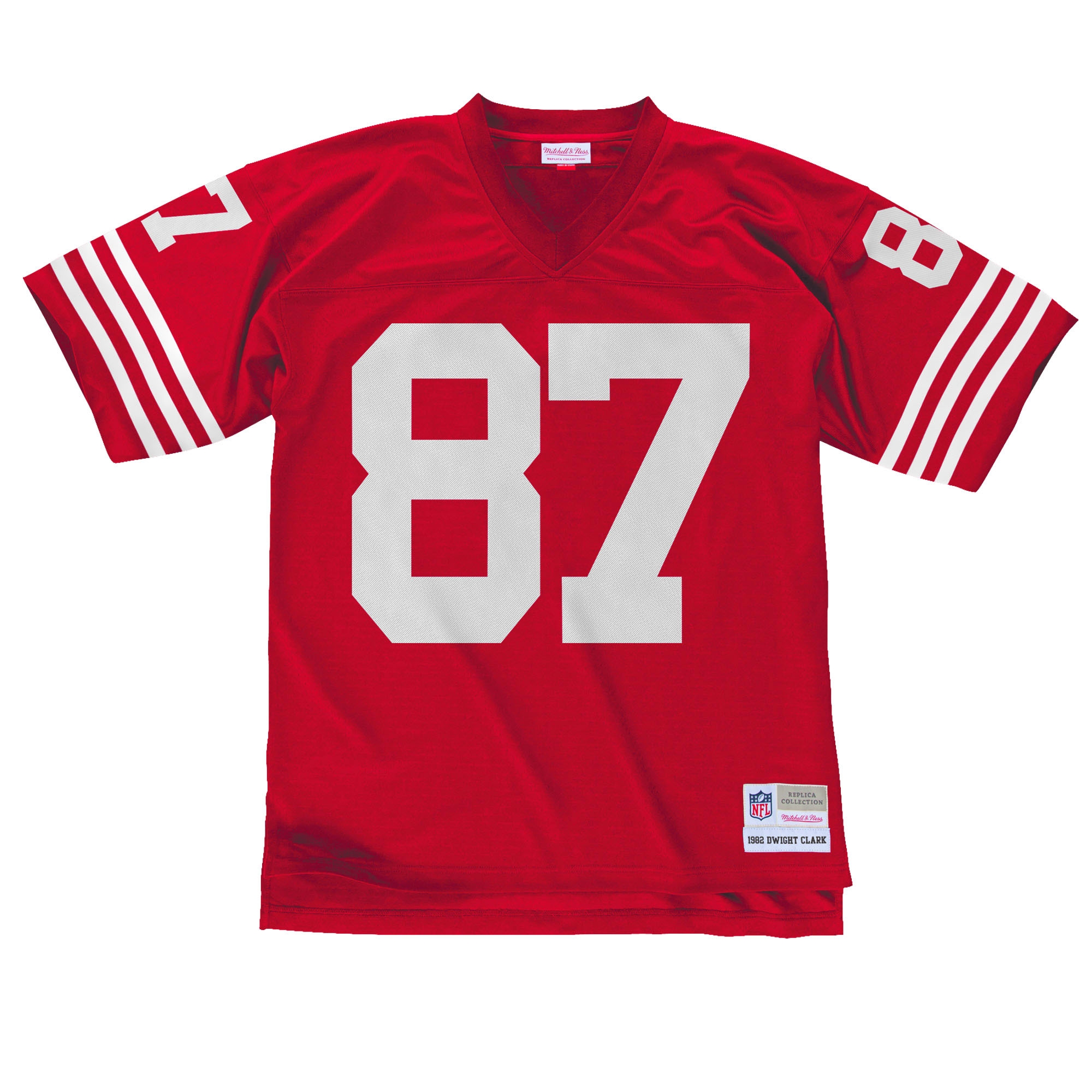 Dwight Clark #87 San Francisco 49ers Mitchell & Ness Throwback NFL Jersey Red