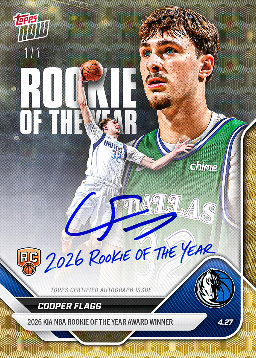 Cooper Flagg - 2025-26 NBA Topps NOW® - Card ROTY - PR: 208,735