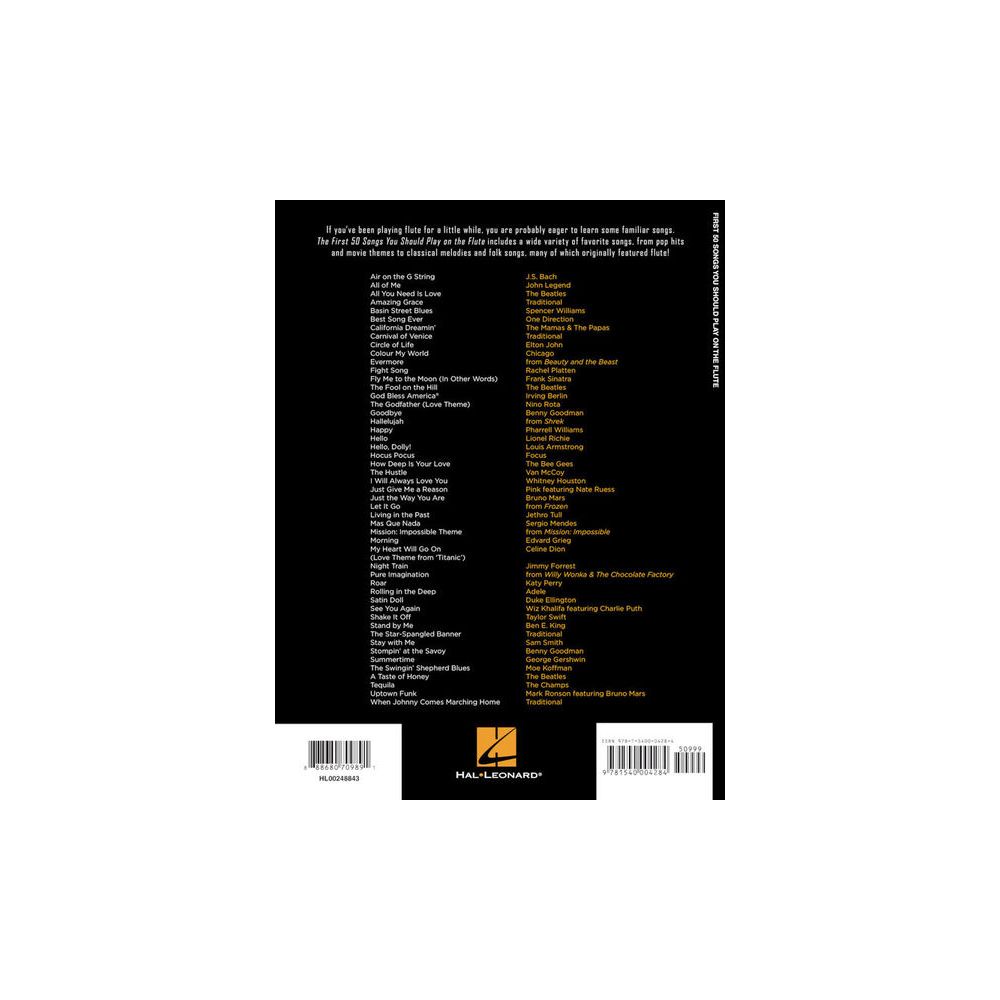 Hal Leonard 50 Songs You Should Flute – Thomann Ireland