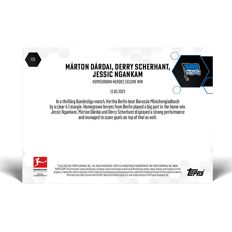 Topps UK - Homegrown heroes secure win - Bundesliga TOPPS NOW® Card #136