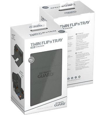 Ultimate Guard Twin Flip'n'Tray 200+ XenoSkin Monocolor - Grey
