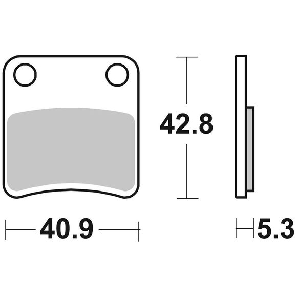 SBS 879HF Organic Brake Pads (Parking Brake)Ref: SBS6035 / 879000