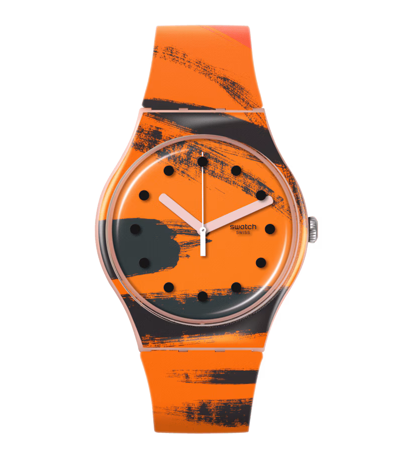 BARNS-GRAHAM'S ORANGE AND RED ON PINK