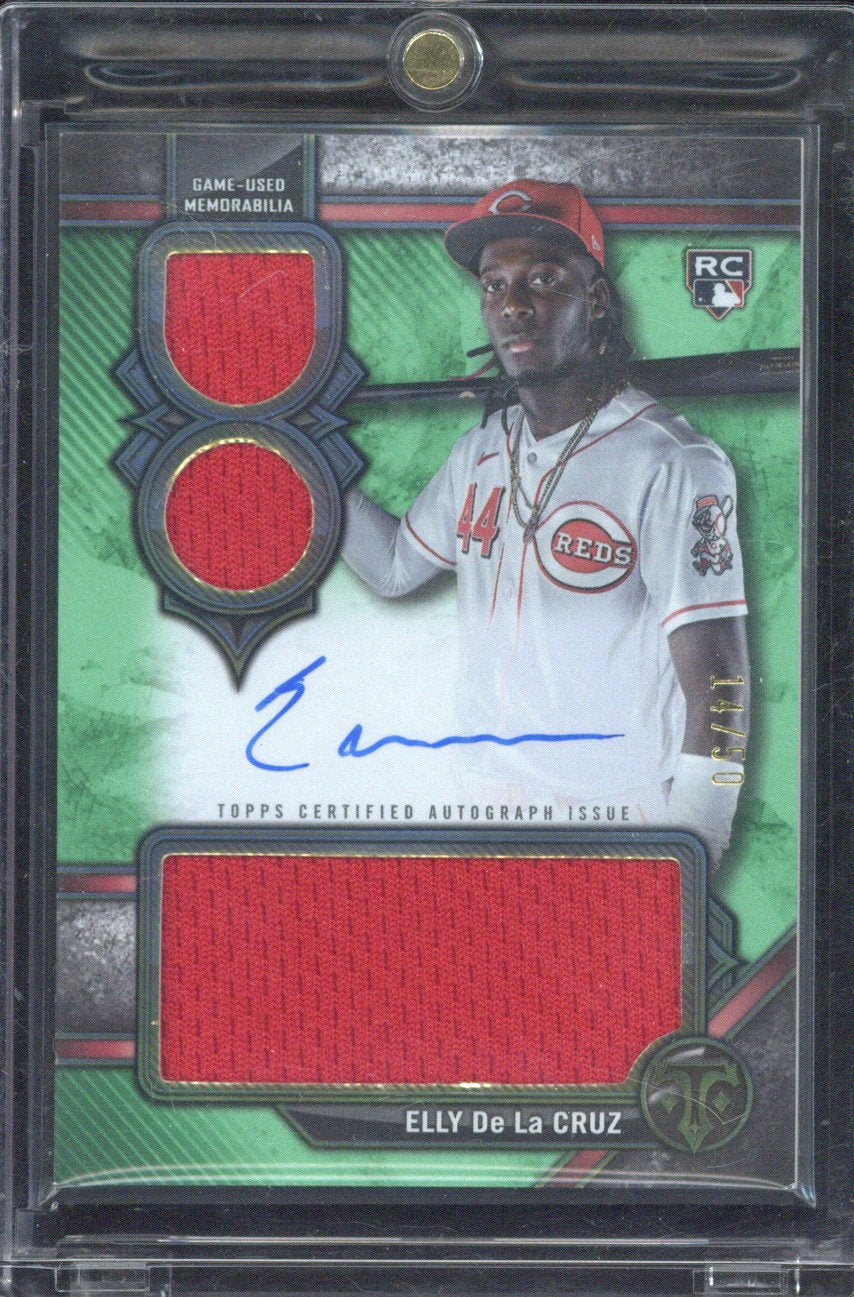 2024 Topps Triple Threads Elly De La Cruz RC Autograph Relic /50 #RAR-ED
