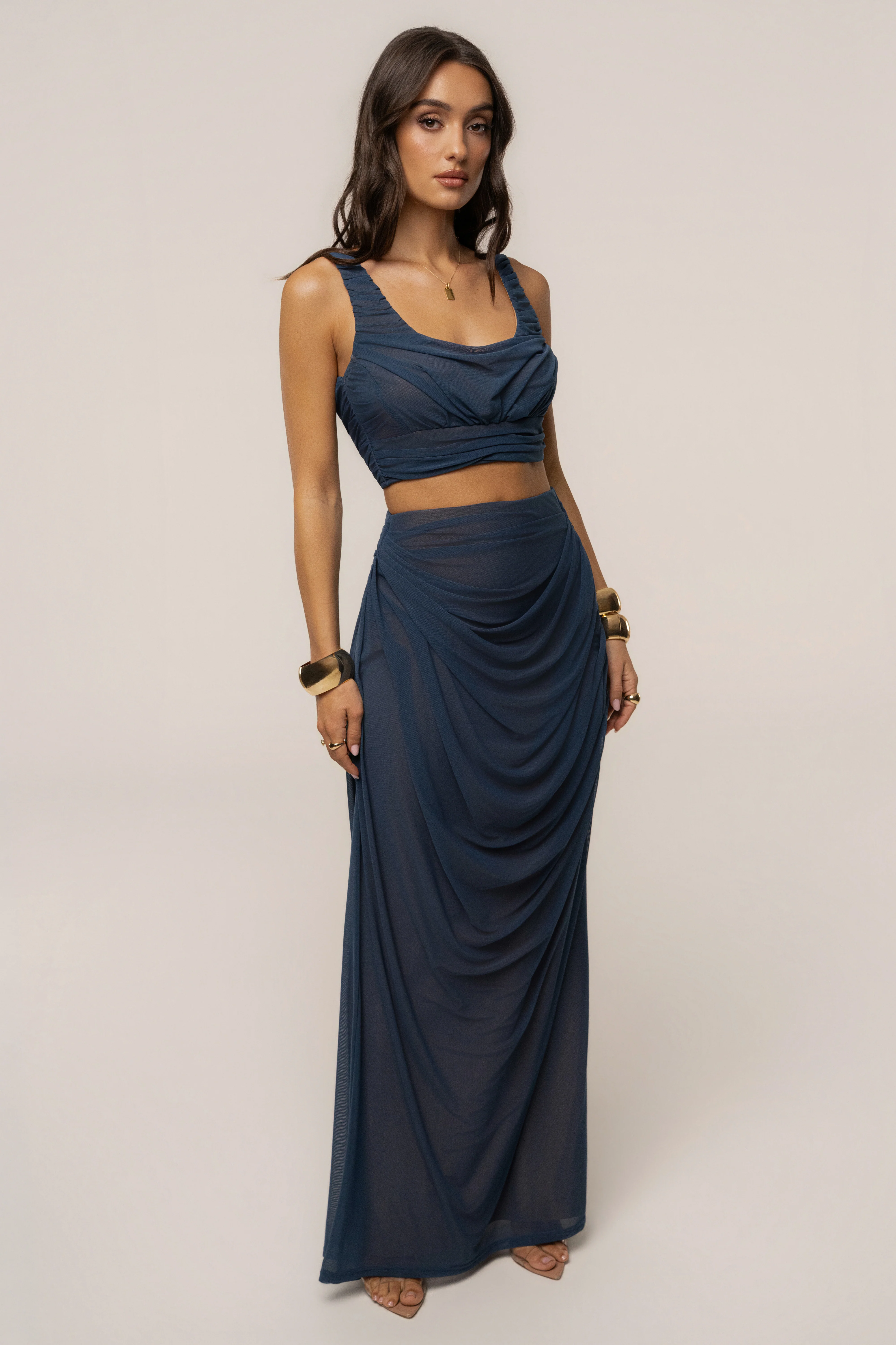 Blue Ethereal Flow Top