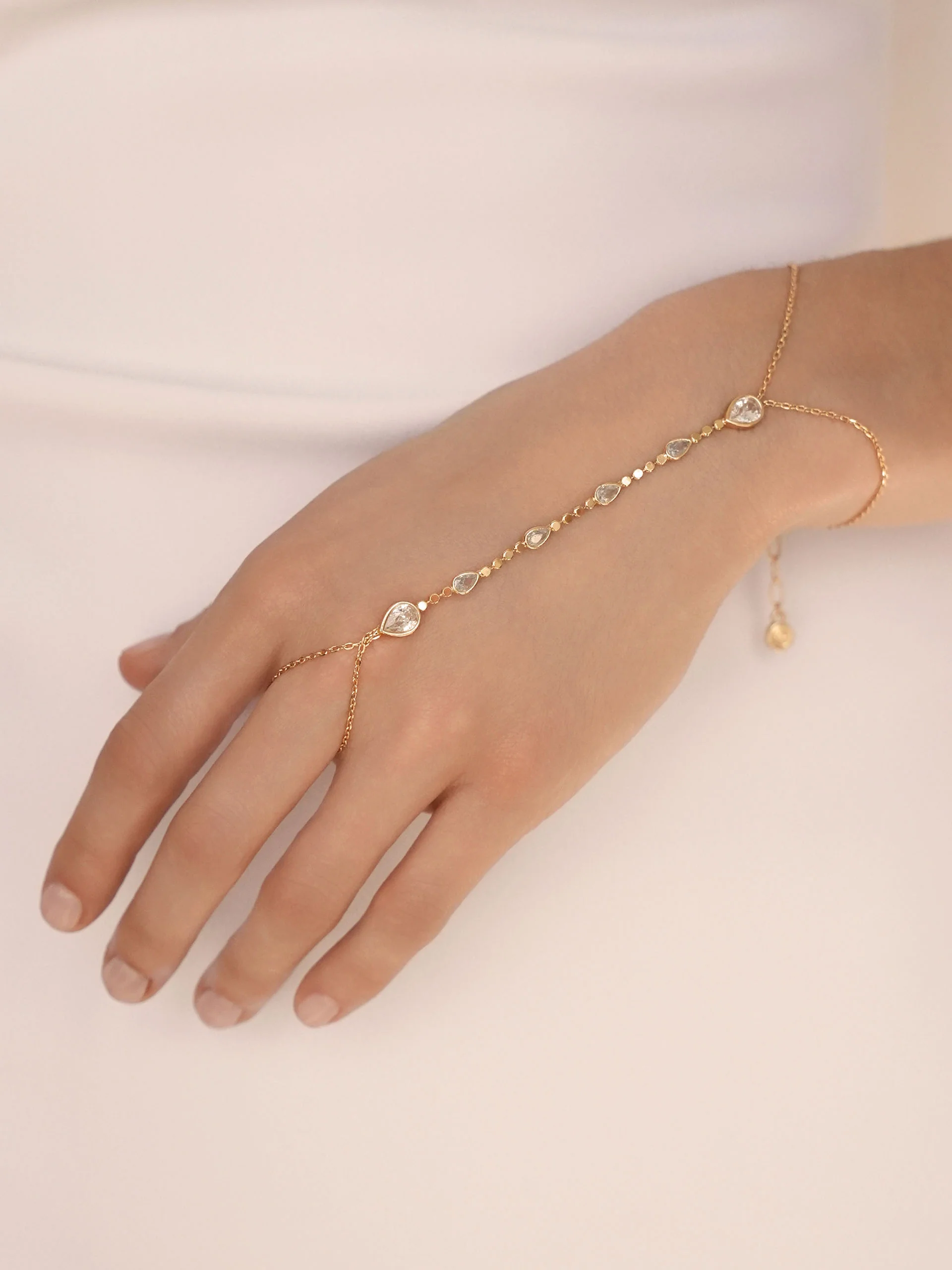 Dripping Crystal Hand Chain