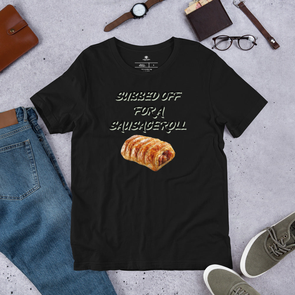 Subbed Off For A Sausage Roll | Premium Football Banter Tee