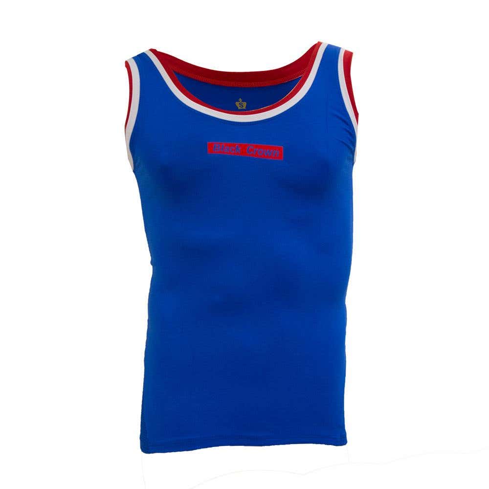 WOMEN'S ROYAL BLUE BLACK CROWN LOMBOK T-SHIRT