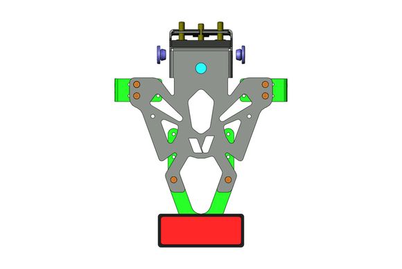 Support de plaque Bihr noirRef : BI00637A / 1061152