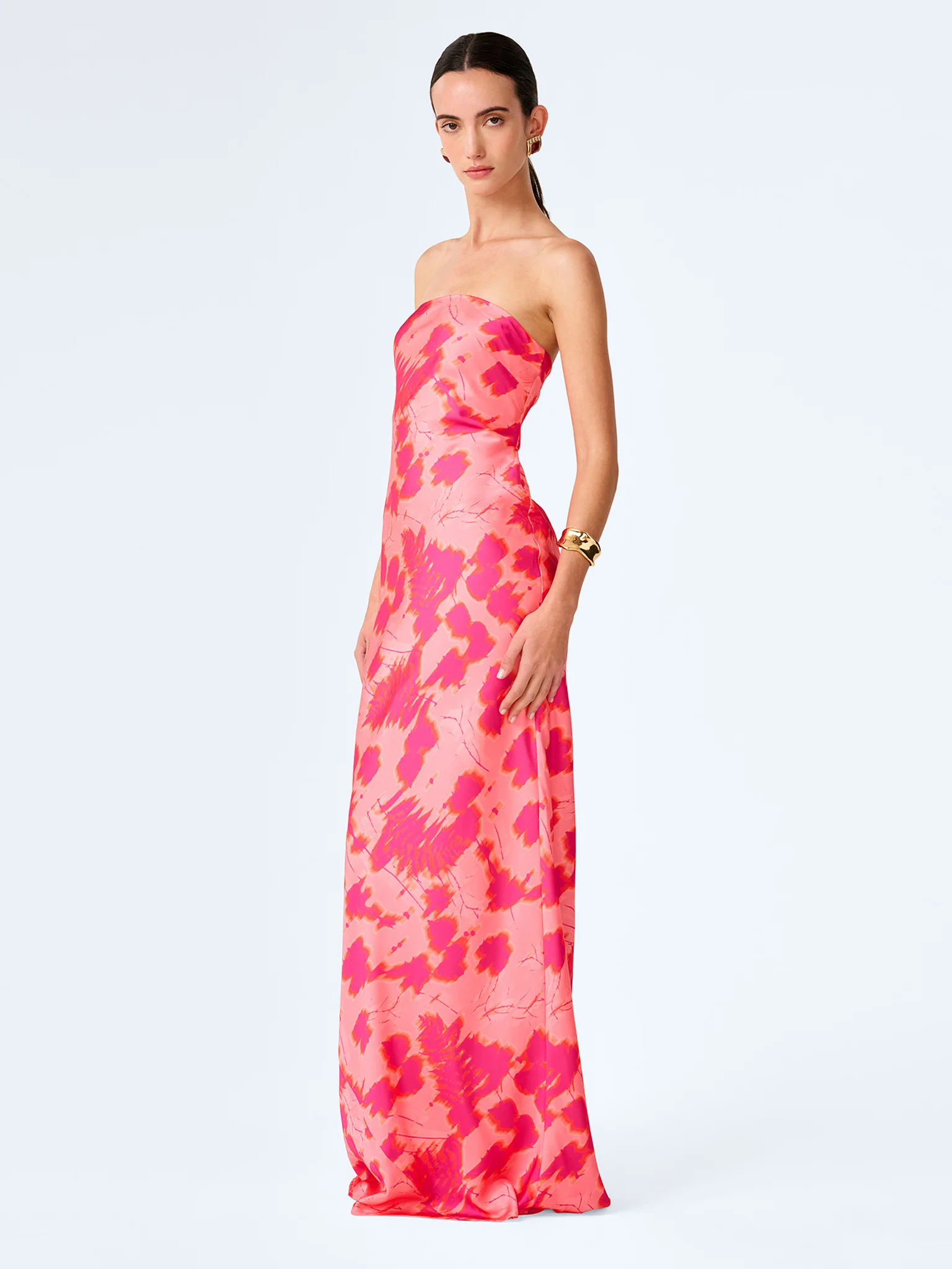 Amdra Dress in Sunset Blur Print