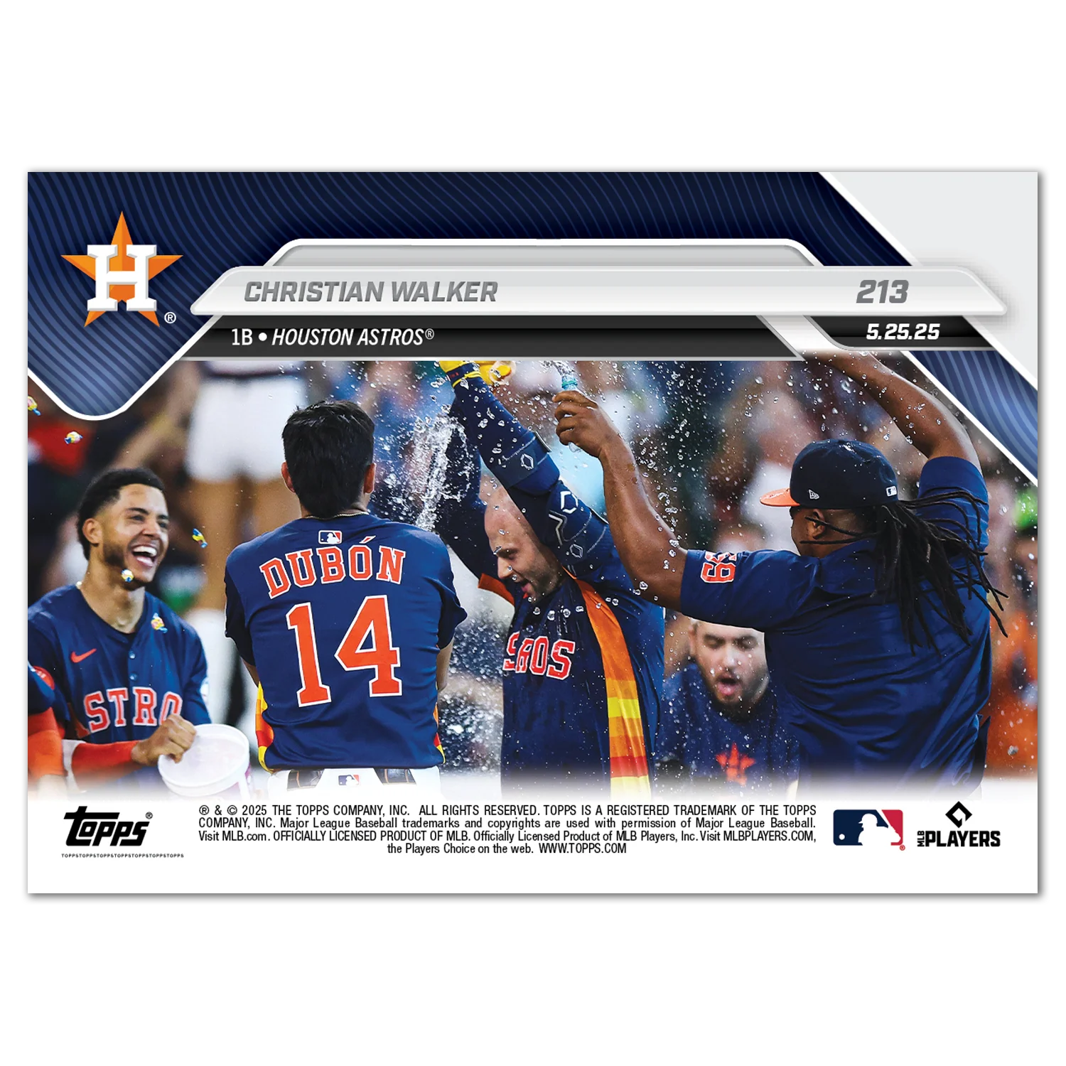 Christian Walker - 2025 MLB Topps NOW® - Card 213