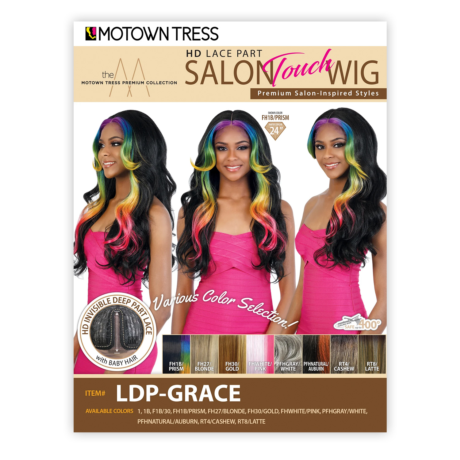 Motown Tress HD Lace Front Wig Deep Part LDP-Grace