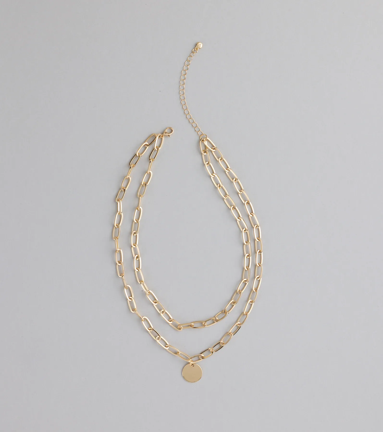 Level Up Layered Paperclip Chain Necklace