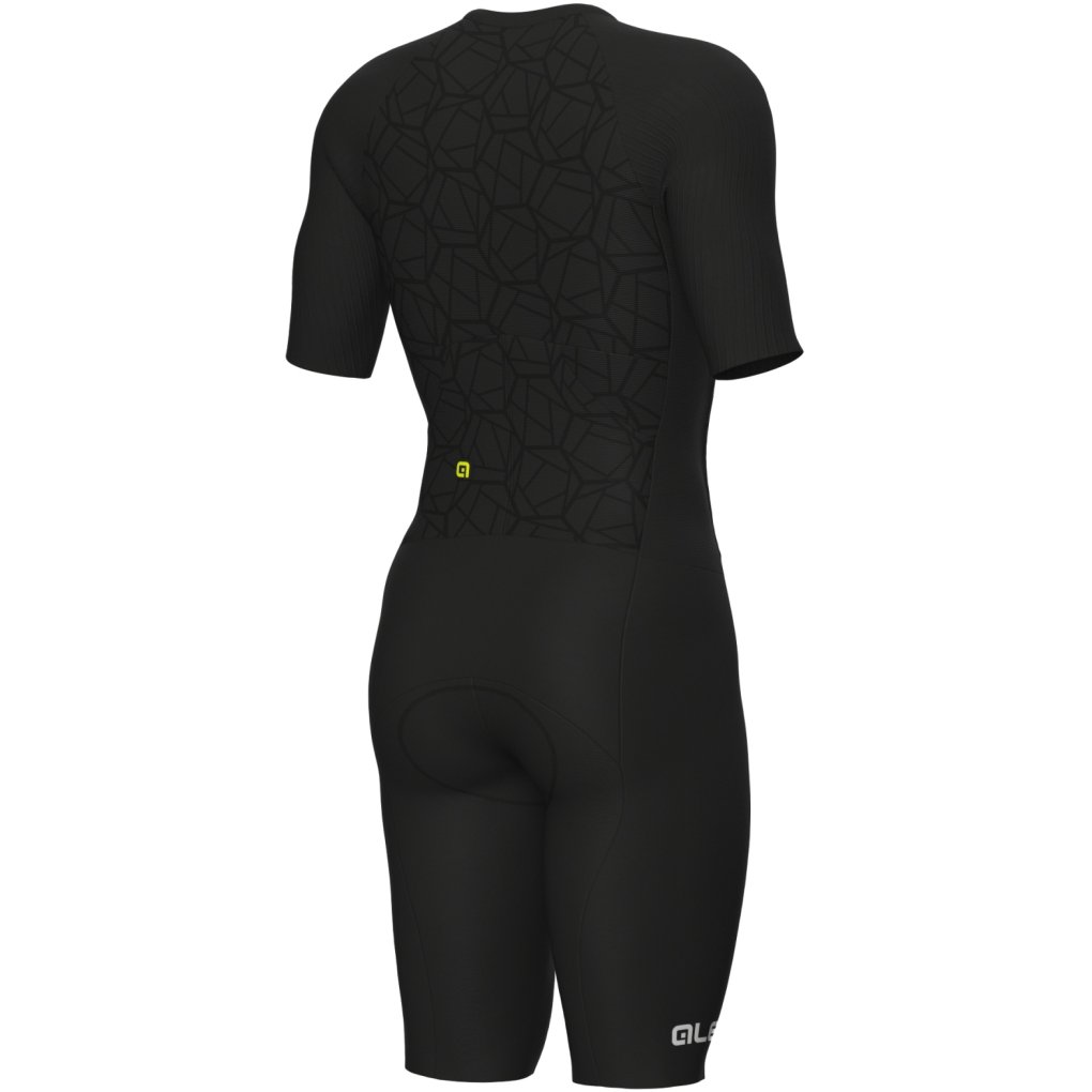 Alé TRIATHLON Focus Short Sleeve Tri Skinsuit Men - black