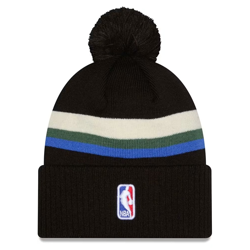 Milwaukee Bucks 2025-26 NBA Statement Edition Knit Hat Black