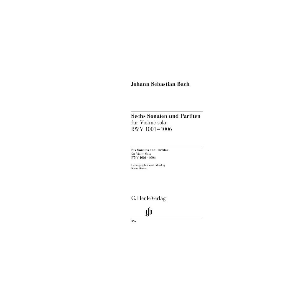 Henle Verlag Bach Sonaten und Partiten VL – Thomann Ireland