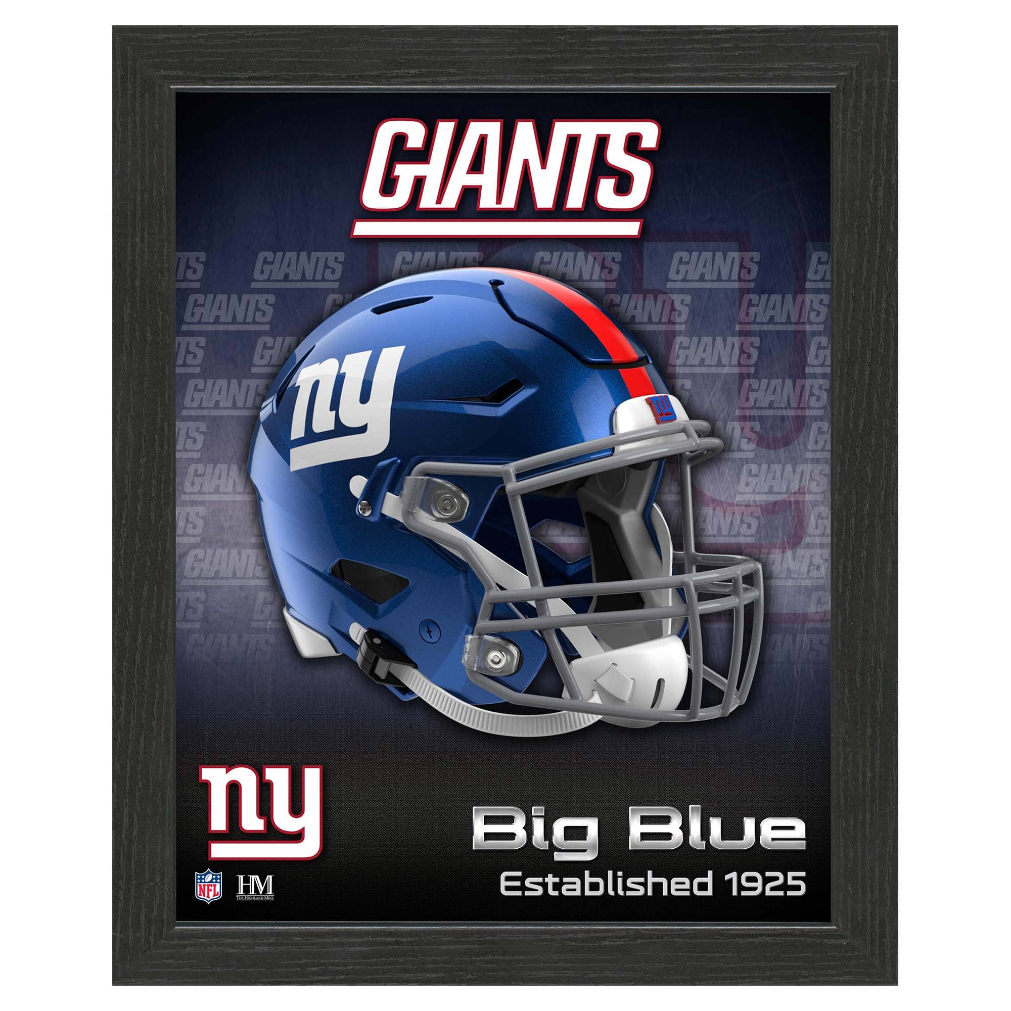 New York Giants NFL Team Helmet Framed Photo