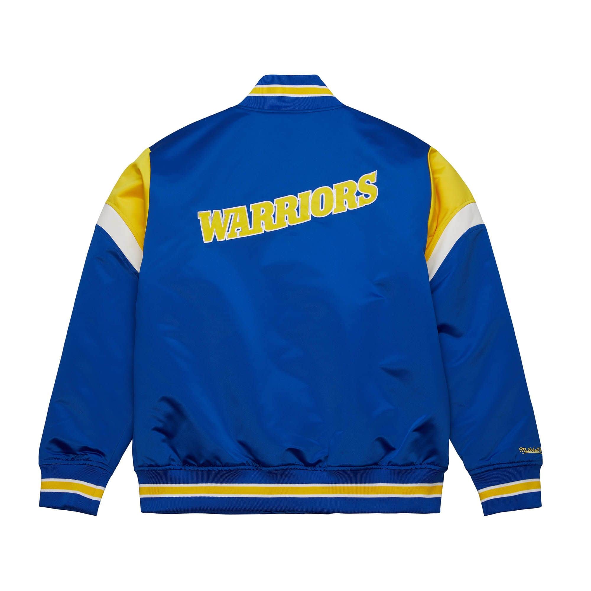 Golden State Warriors Mitchell & Ness Heavyweight Satin NBA Jacket