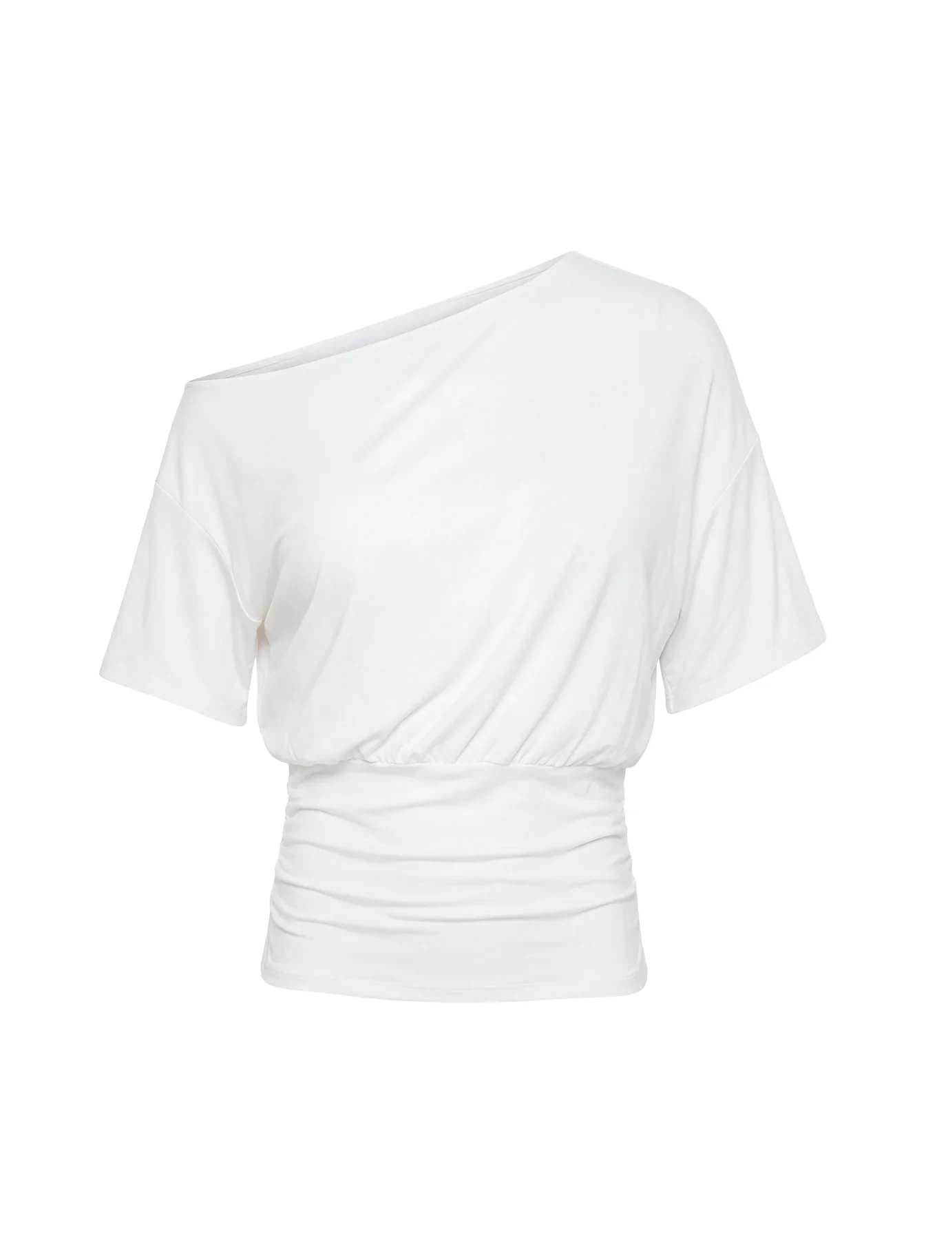 Ashlinn Off Shoulder Drapey Top White