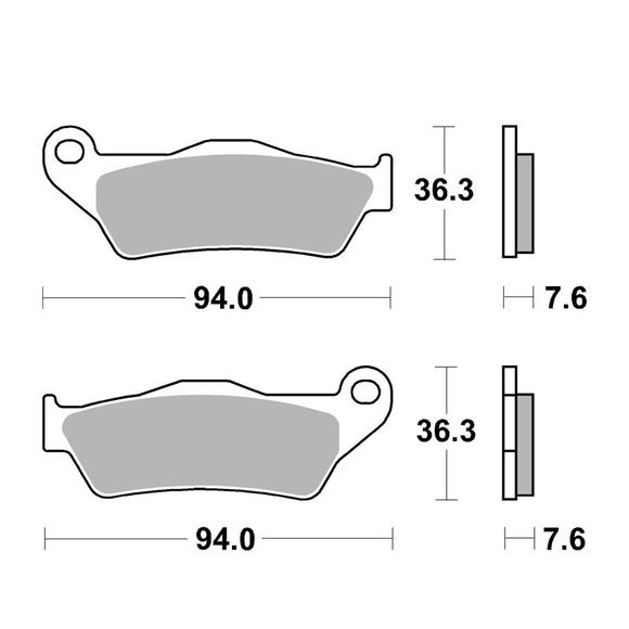 SBS 671HS Sinter Sintered Metal front brake padsRef: 671HS / 671070