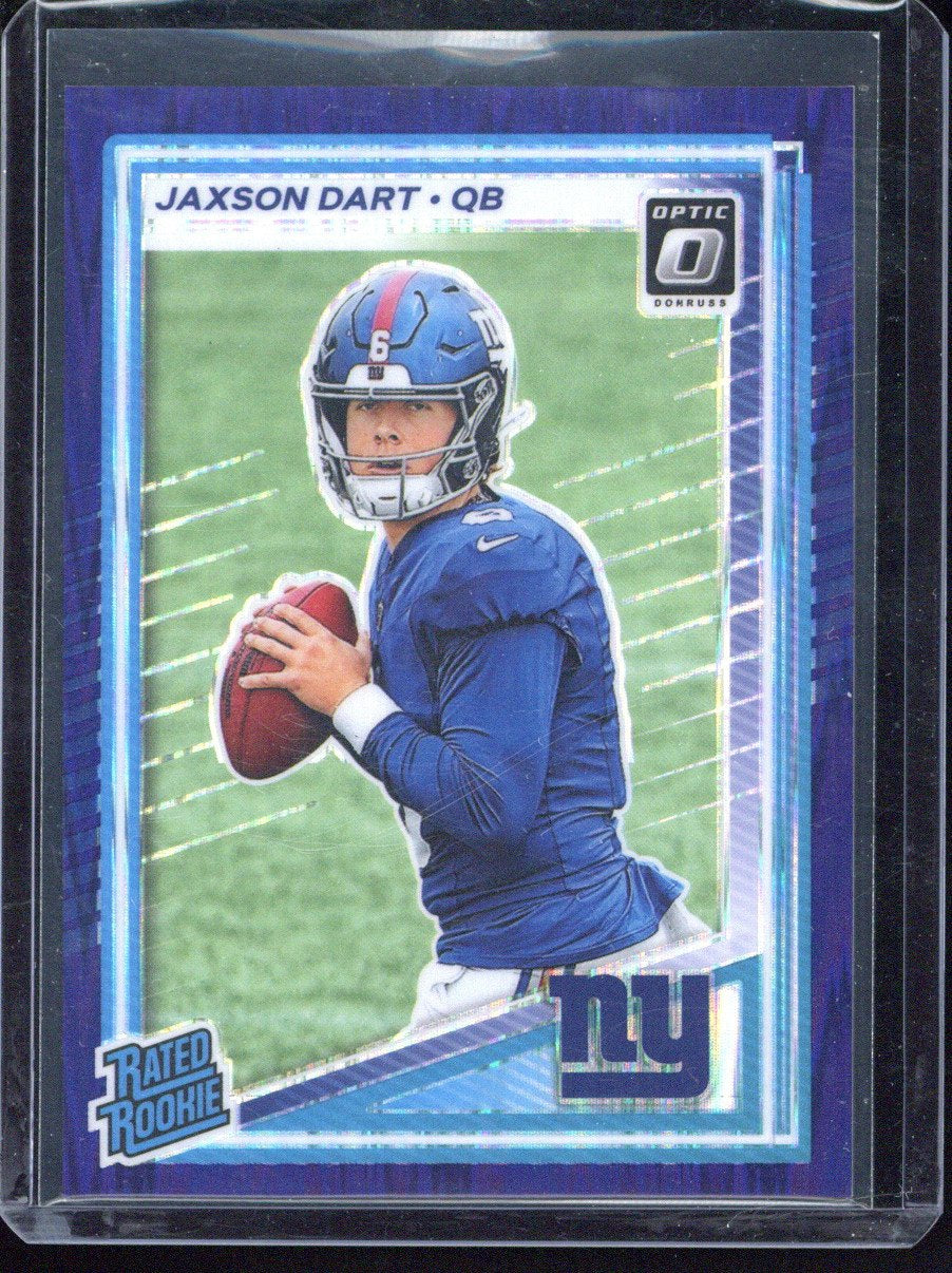 2025 Panini Donruss Optic Jaxson Dart Purple Rated Rookie