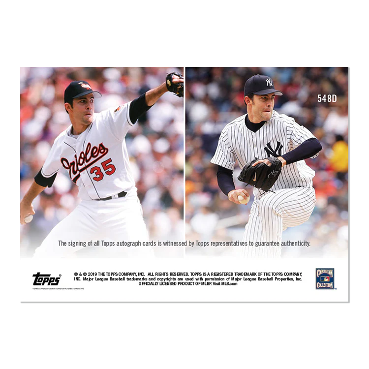 On-Card Autograph # to 10 - Mike Mussina - MLB TOPPS NOW® Card 548D