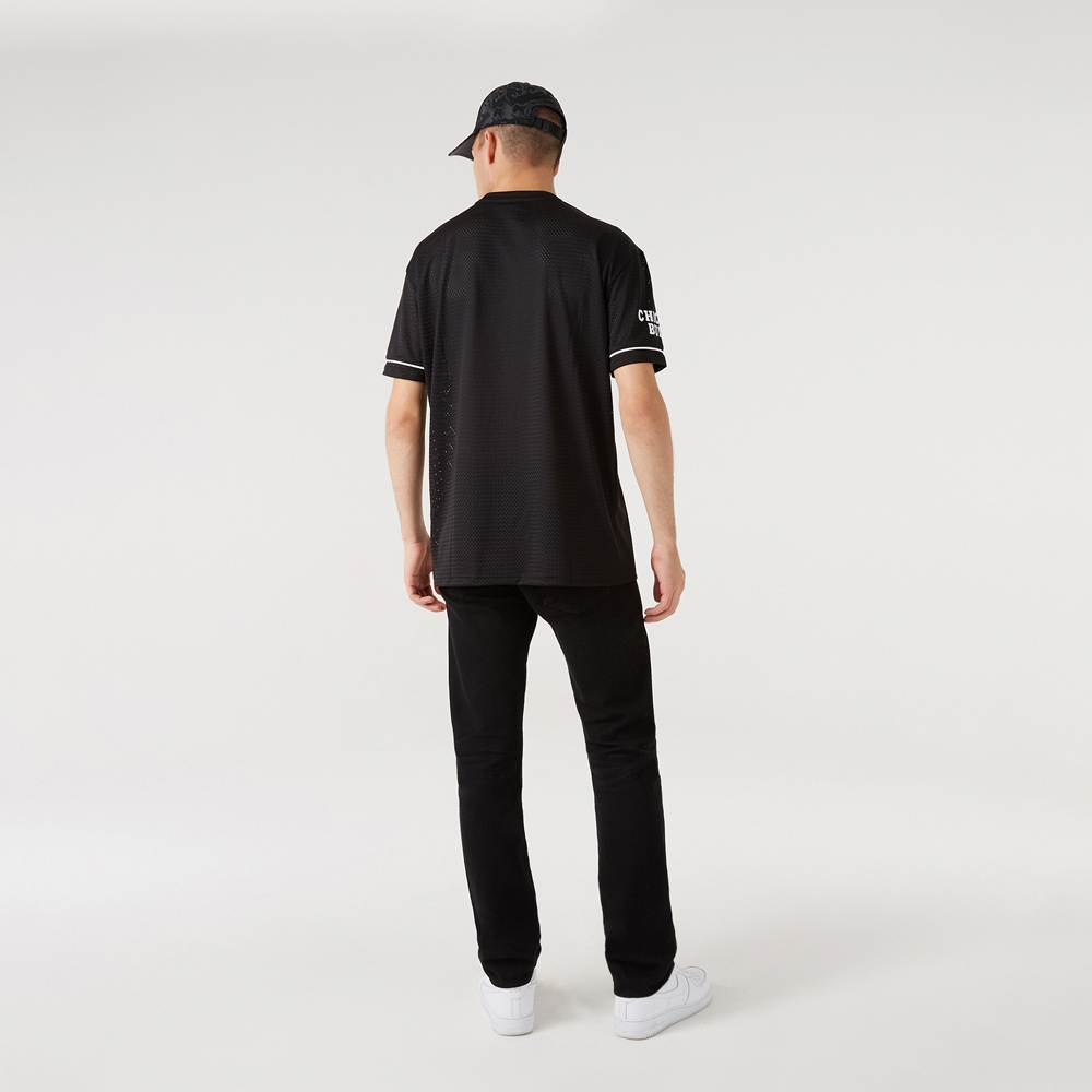 Chicago Bulls Oversized New Era Mesh NBA Fan Jersey Black