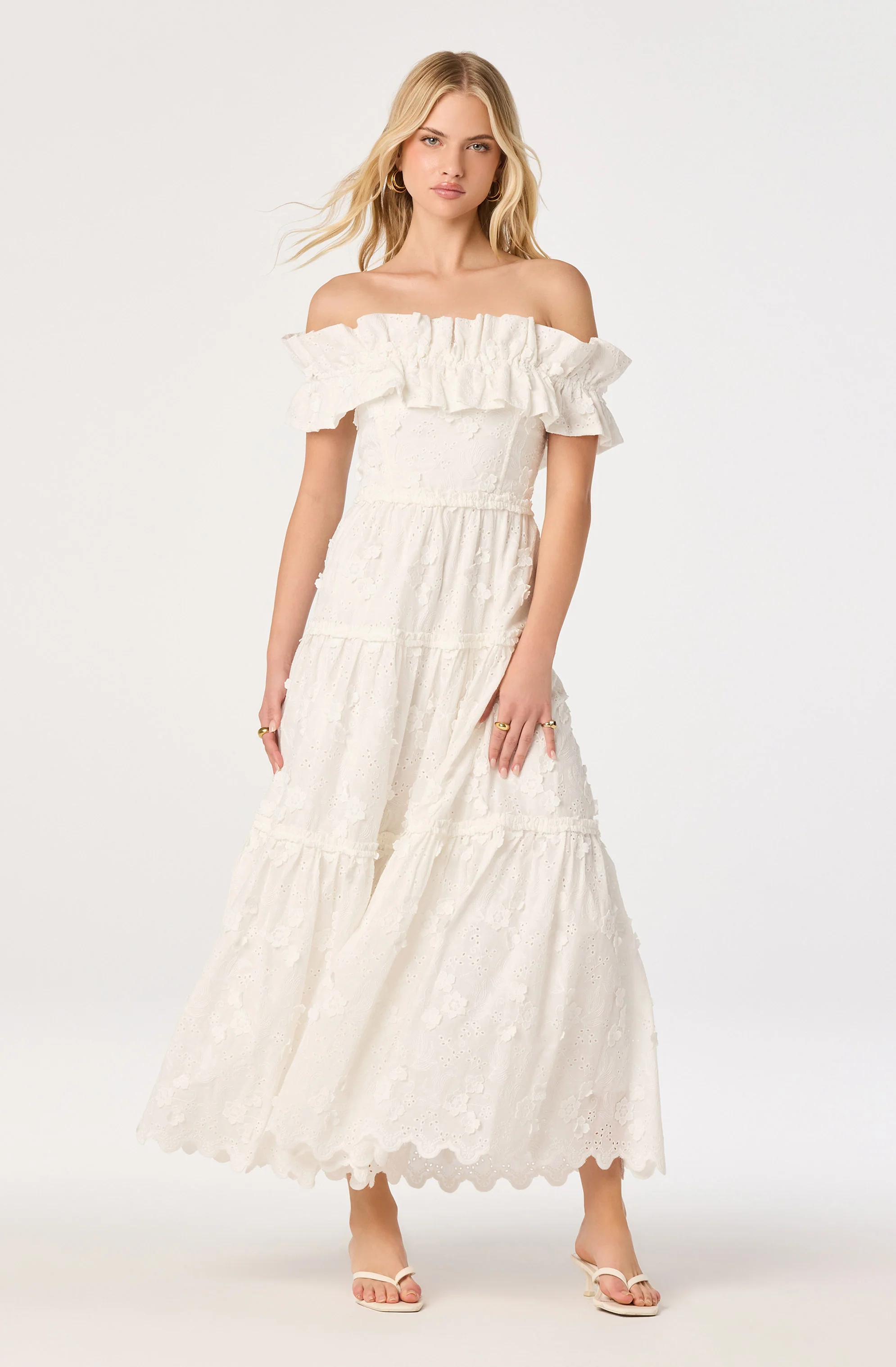 Piccola Off Shoulder Maxi Dress