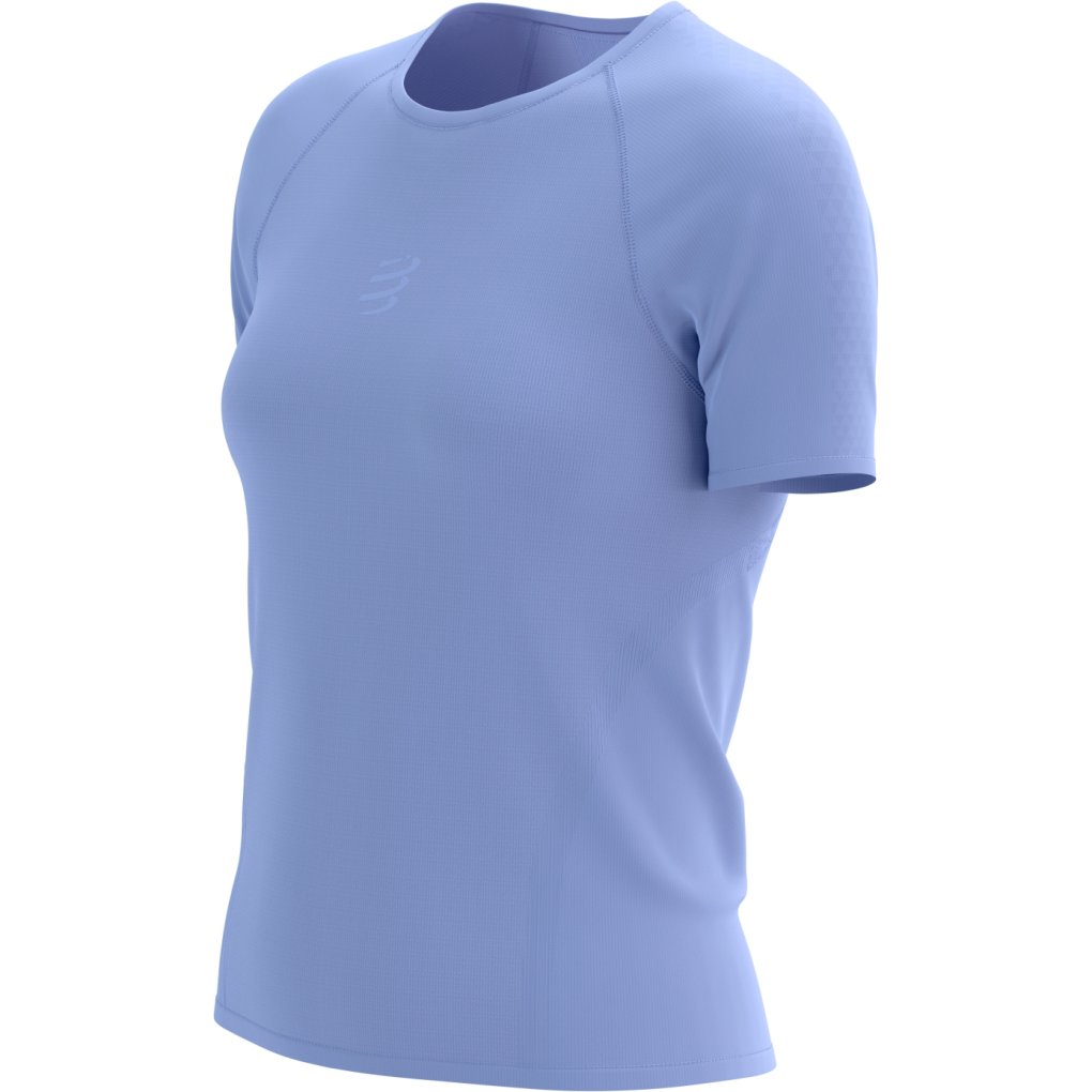 Compressport Trail Racing T-Shirt Women - jacaranda/reflective jacaranda