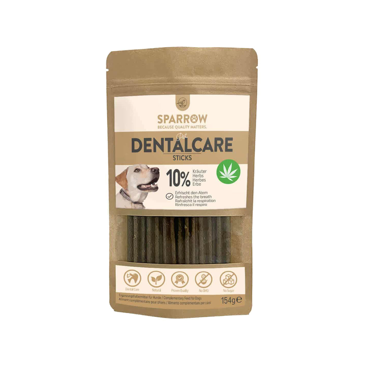 SPARROW Pet DentalCare Sticks  - 154g