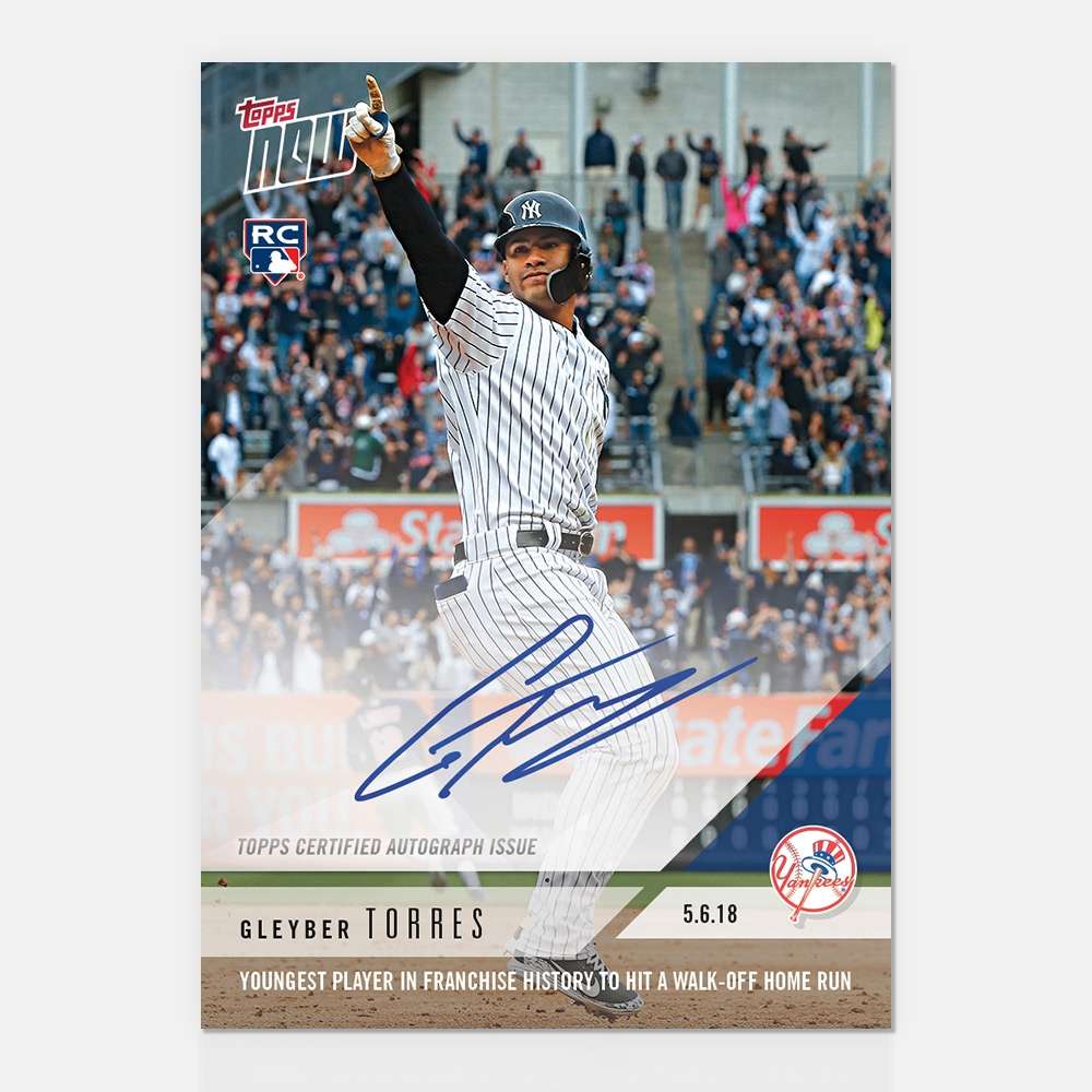 On-Card Autograph # to 99 - Gleyber Torres - MLB TOPPS NOW®