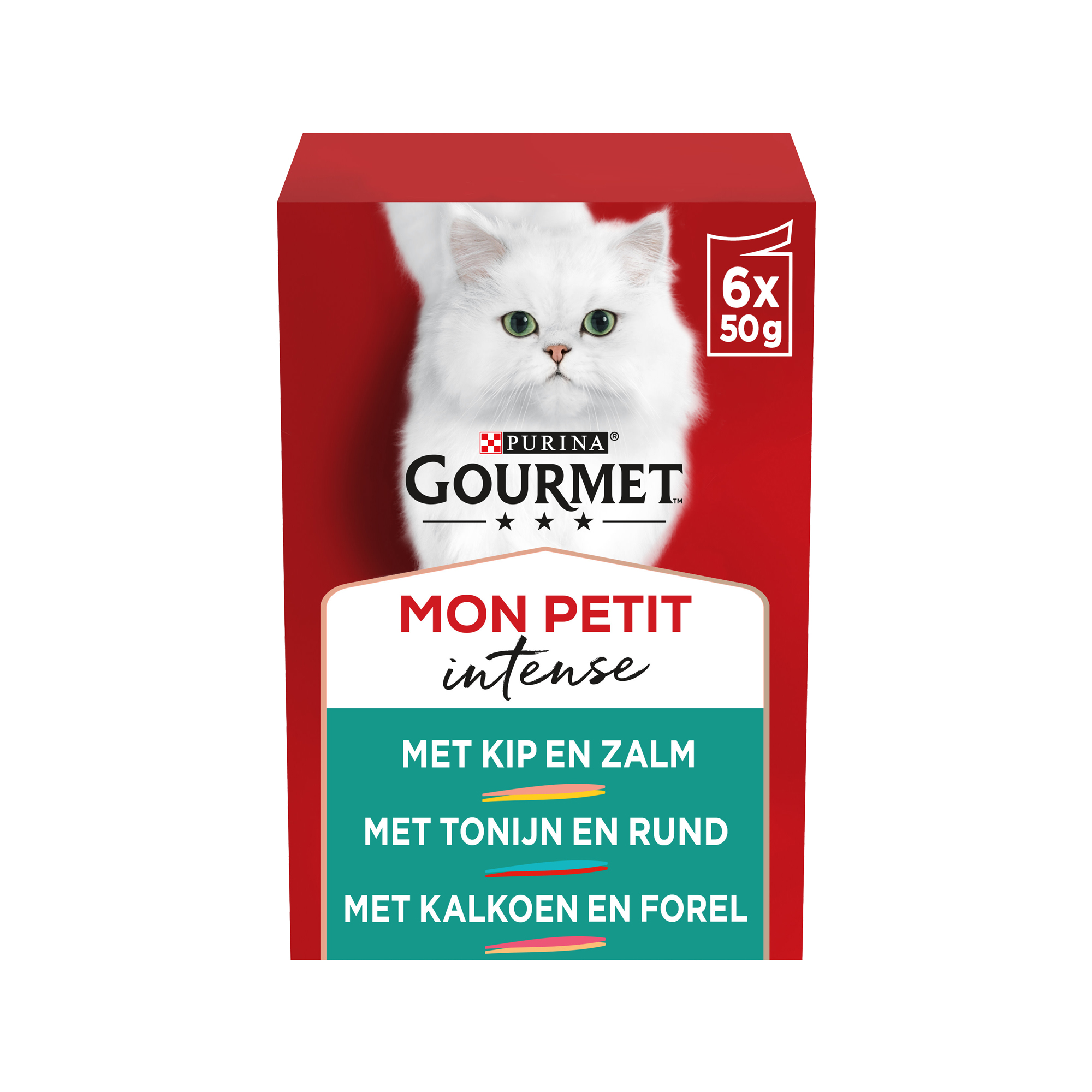 Gourmet Mon Petit DUO - Beef & Chicken, Turkey & Liver, Poultry & Lamb - 6 x 50 g