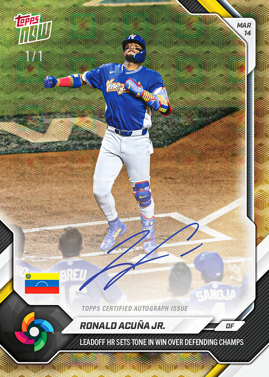 Ronald Acuña Jr. - 2026 World Baseball Classic Topps NOW® - Card 33