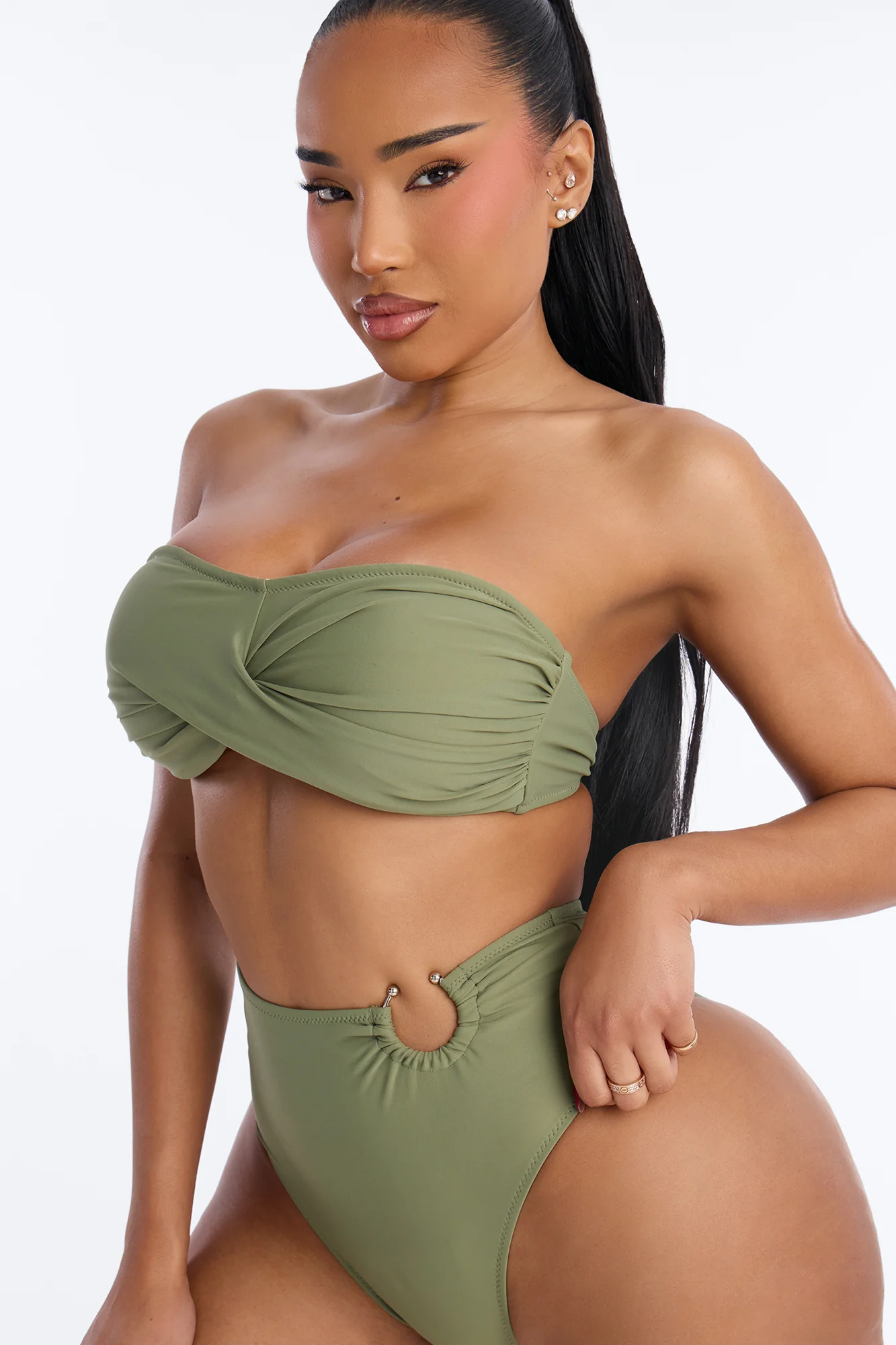 Ocean Trance 2 Piece Bikini Set - Sage