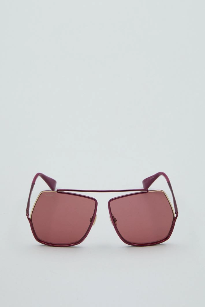 Oversized sunglasses - BORDEAUX