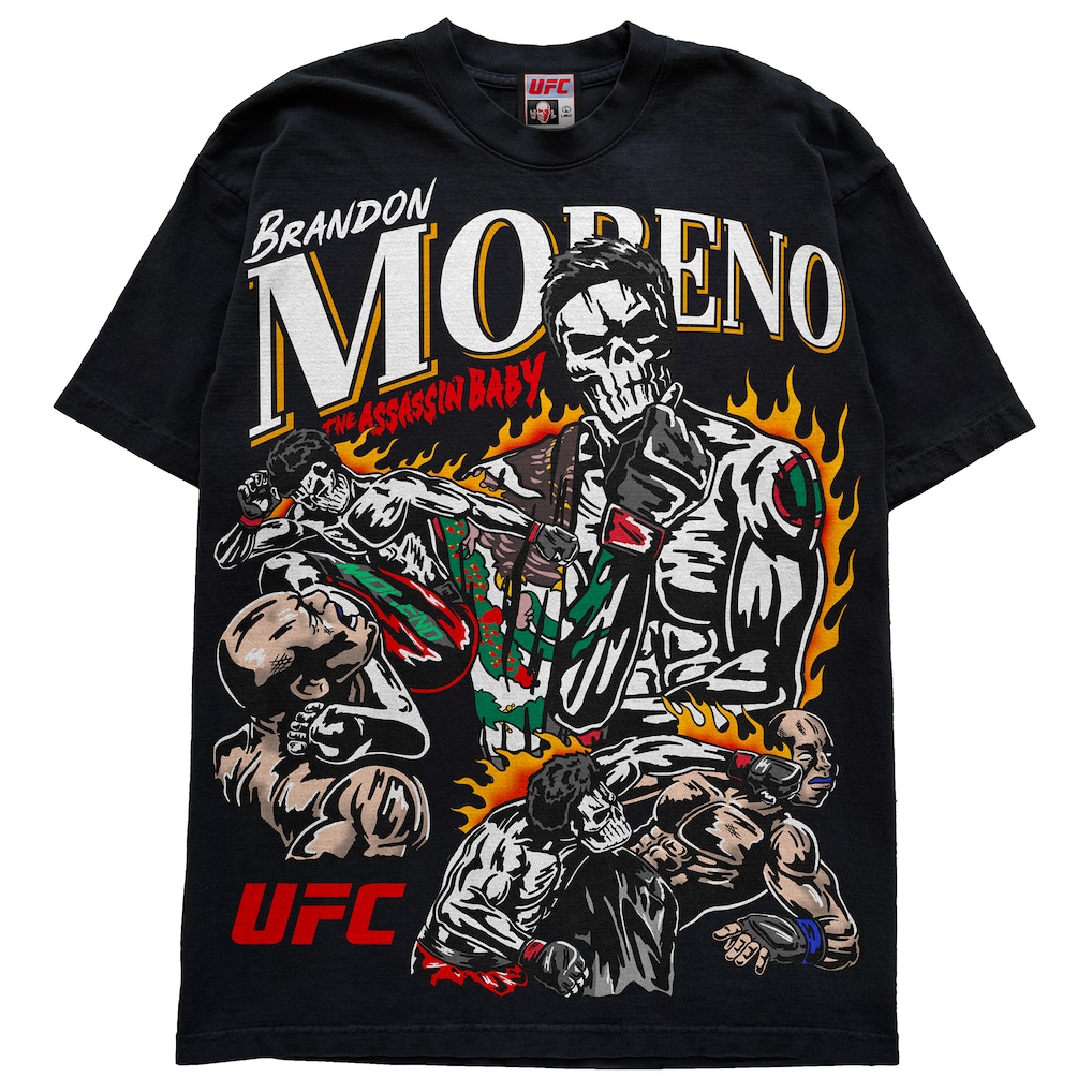 Men's Warren Lotas Black Brandon Moreno The Assassin Baby T-Shirt