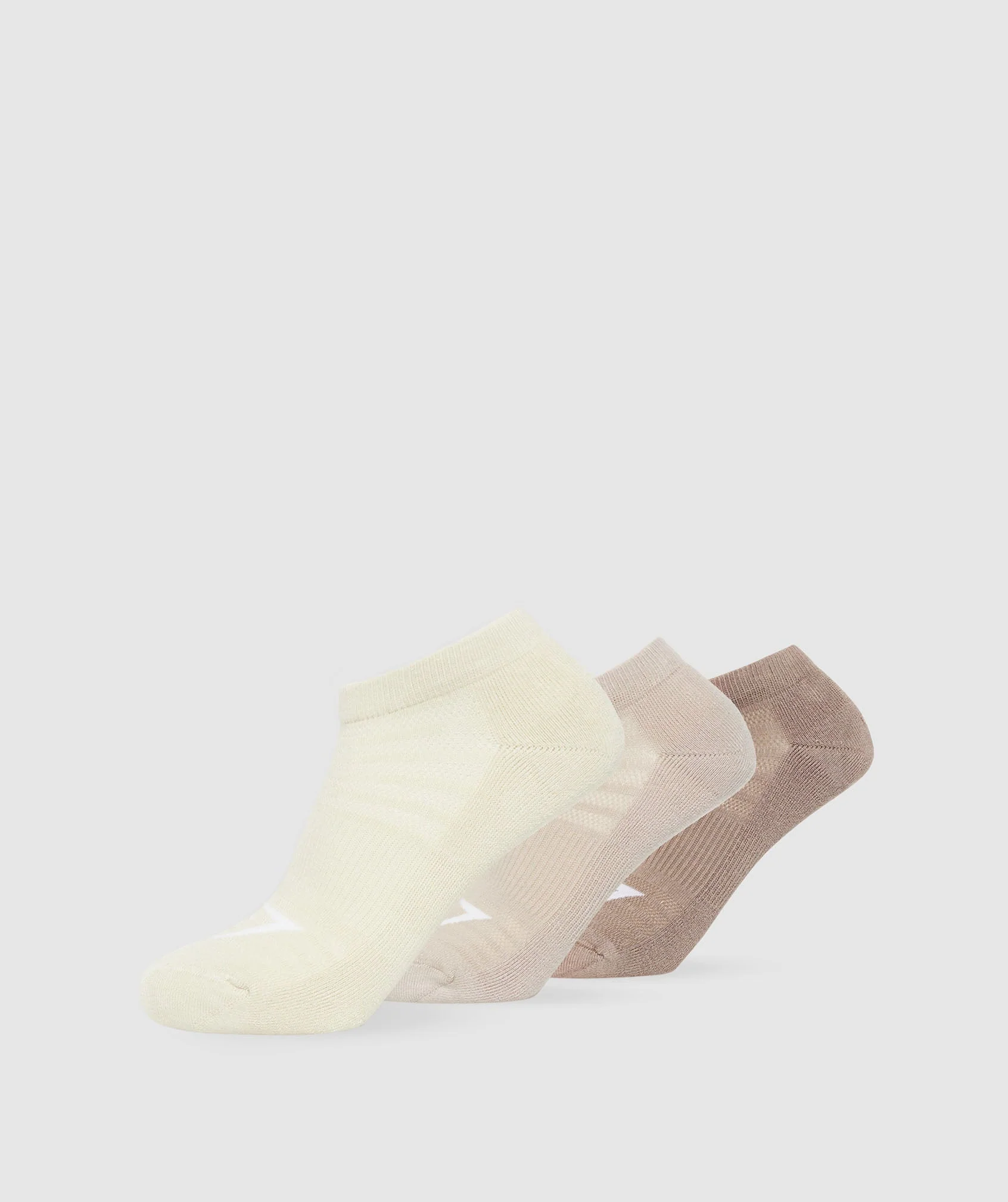 Ankle Socks 3pk Mocha Mauve/Stone Pink/Ecru White