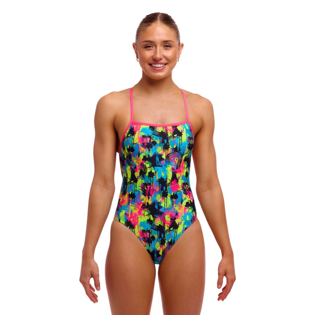 Funkita Strapped In Eco One Piece Swimsuit Women - Blotchy Babe